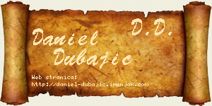 Daniel Dubajić vizit kartica